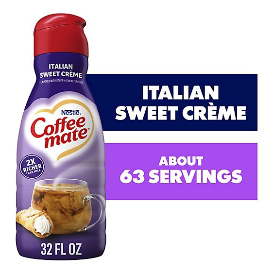 slide 1 of 5, Nestle Coffee Mate Italian Sweet Creme Liquid Coffee Creamer - 32 Fl Oz, 32 fl oz