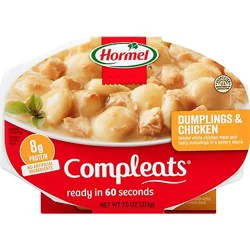 Hormel Compleats Microwave Meals Comfort Classics Dumplings & Chicken - 7.5 Oz