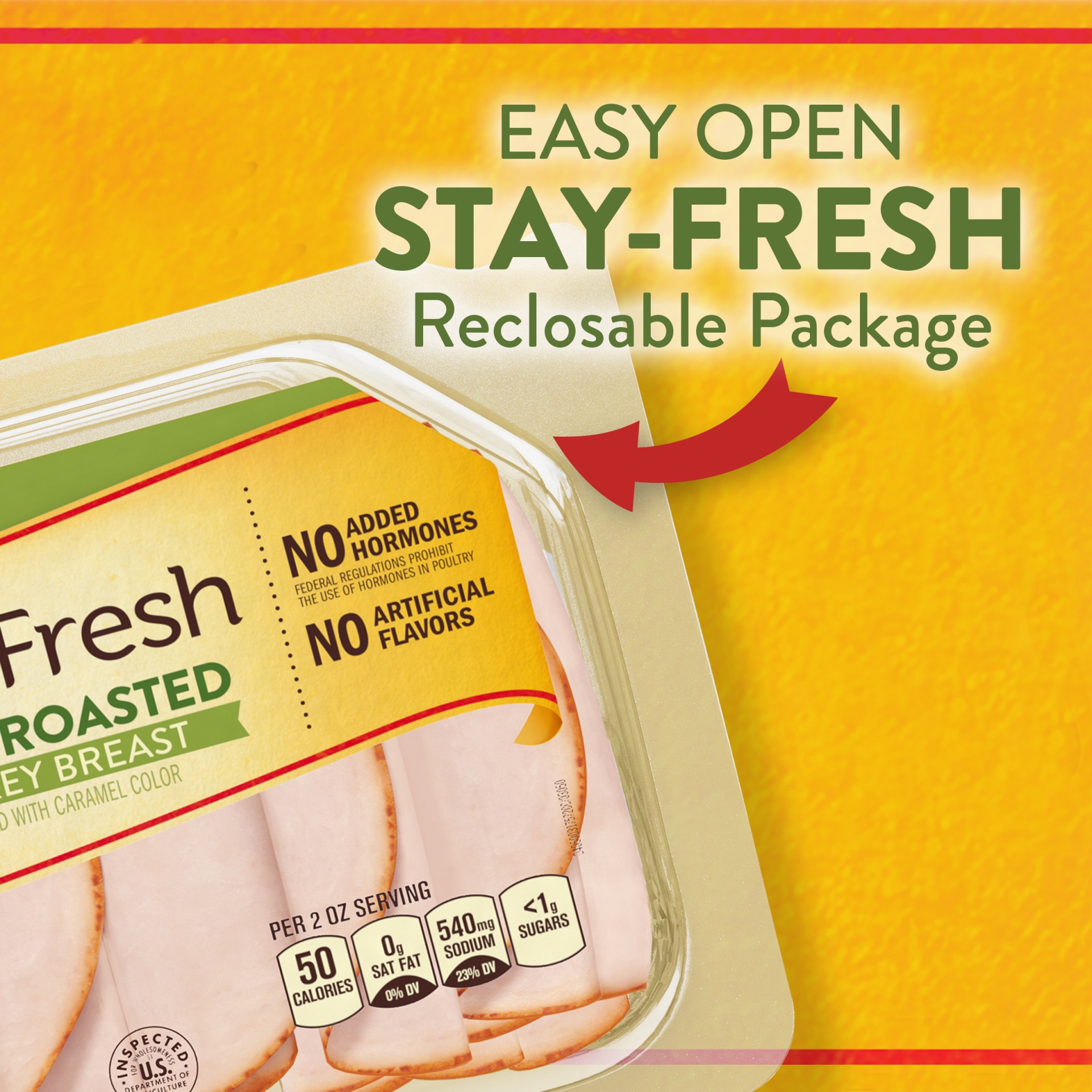 slide 7 of 13, Oscar Mayer Deli Fresh Oven Roasted Turkey Breast Sliced Lunch Meat Family Size Tray, 16 oz