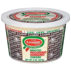 Locatelli Cheese Romano Grated Cup - 8 Oz