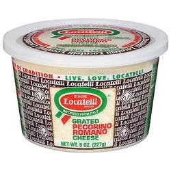 Locatelli Grated Romano Cheese Cup - 8 Oz