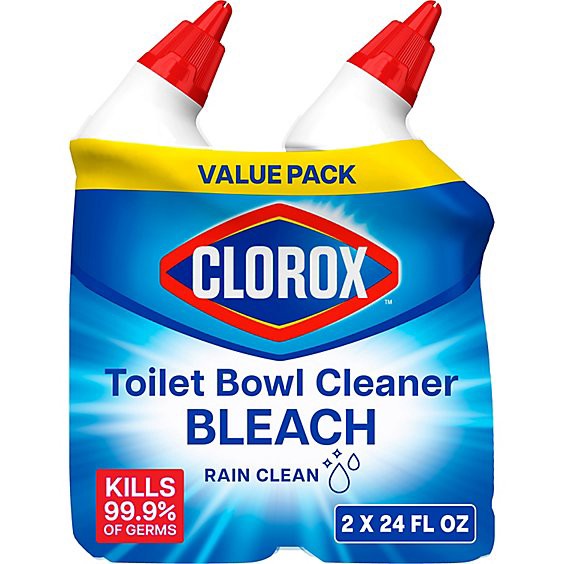 slide 1 of 3, Clorox Rain Clean Manual Toilet Bowl Cleaner - 2-24 Fl. Oz., 48 fl oz