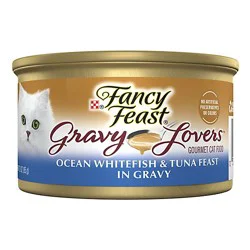 Fancy Feast Gravy Lovers Ocean Whitefish And Tuna In Sauteed Seafood Gravy Cat Wet Food - 3 Oz