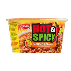 Nissin Bowl Noodles Ramen Noodle Soup Hot & Spicy Chicken Flavor - 3.32 Oz