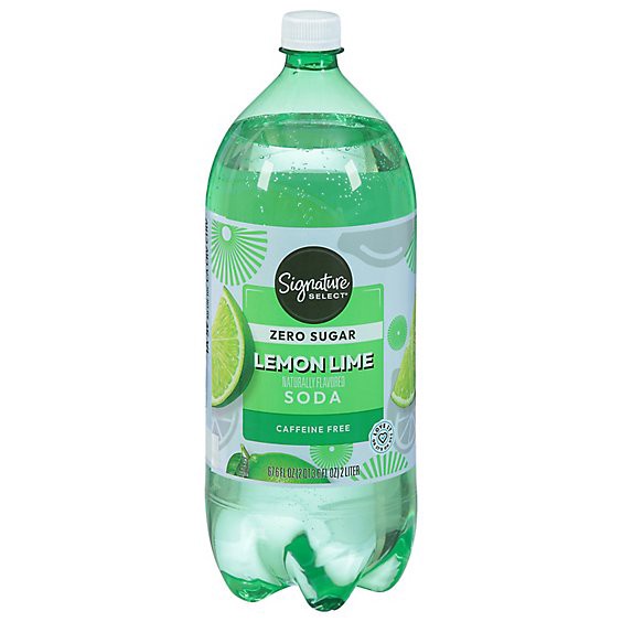 slide 1 of 1, Signature Select Lemon Lime Diet Soda - 2 Liter, 2 liter