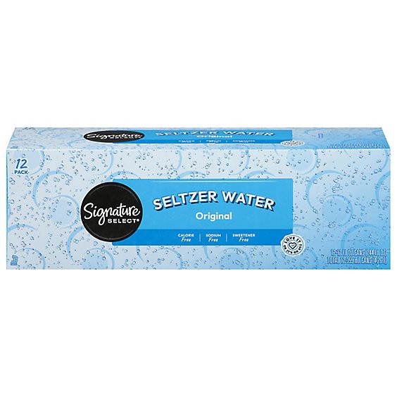 slide 1 of 1, Signature Select Seltzer Water - 12-12 Fl. Oz., 12 ct; 12 fl oz