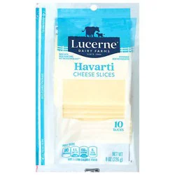 Lucerne Cheese Slices Havarti - 10 Count