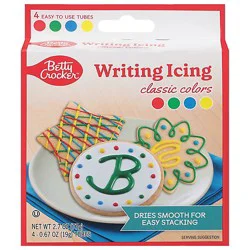 Betty Crocker Icing Writing Tubes Classic Colors - 4-0.68 Oz