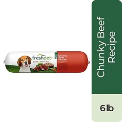 Freshpet Healthy And Natural Dog Food Fresh Beef Roll - 6 Lb