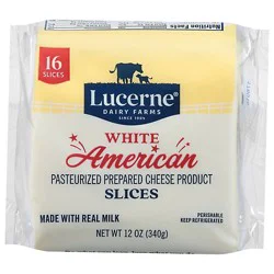 Lucerne Cheese Food Slices American White - 12 Oz