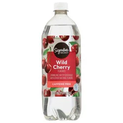 Signature Select Wild Cherry Sparkling Water Beverage - 33.8 Fl. Oz.