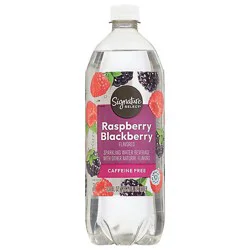 Signature Select Raspberry Blackberry Sparkling Water - 33.8 Fl. Oz.