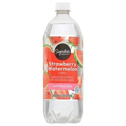 Signature Select Strawberry Watermelon Sparkling Water - 1 Liter