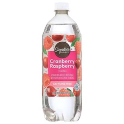 Signature Select Cranberry Raspberry Sparkling Water - 33.8 Fl. Oz.