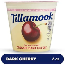 Tillamook Good & Creamy Oregon Dark Cherry Low-Fat Yogurt - 6 Oz