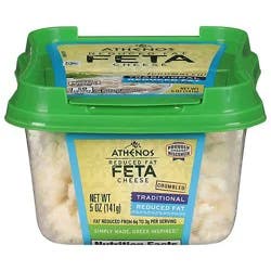 Athenos Crumbled Reduced Fat Feta Cheese - 5 Oz