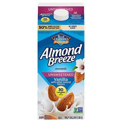Almond Breeze Unsweetened Vanilla Almond Milk - 64 Oz