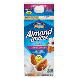 Almond Breeze Unsweetened Vanilla Almond Milk - 64 Oz