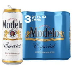 Modelo Especial Mexican Lager Beer Cans 4.4% Abv Multipack - 3-24 Fl. Oz.
