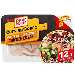Oscar Mayer Carving Board Rotisserie Seasoned Sliced Chicken Breast Deli Lunch Meat - 7.5 Oz