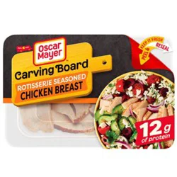 Oscar Mayer Carving Board Rotisserie Seasoned Sliced Chicken Breast Deli Lunch Meat - 7.5 Oz