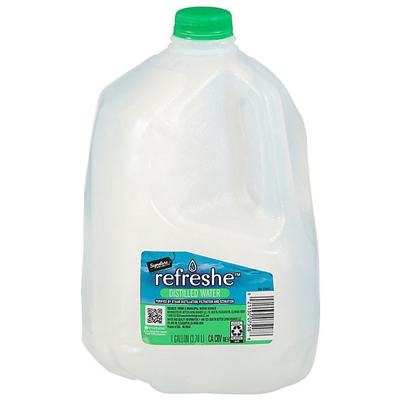 slide 1 of 1, Signature Select Refreshe Distilled Water - 1 Gallon, 128 fl oz