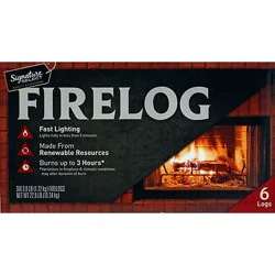 Signature Select Firelog Natural - 6-3.8 Lb