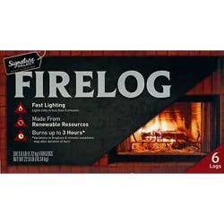 Signature Select Firelog Natural - 6-3.8 Lb