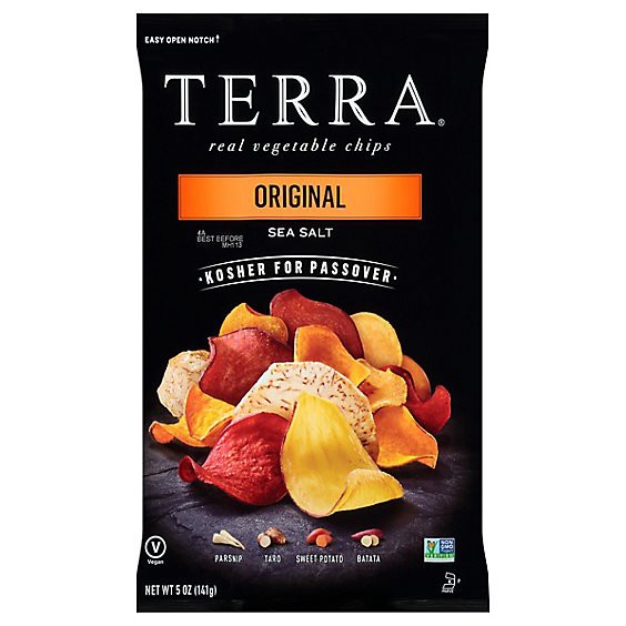 slide 1 of 9, Terra Vegetable Chips Original Sea Salt - 5 Oz, 5 oz