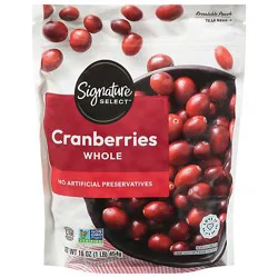 Signature Select Whole Cranberries - 16 Oz