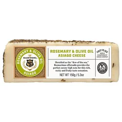 Sartori Rosemary & Olive Oil Asiago Cheese Wedge - 5.3 Oz.
