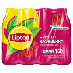 Lipton Iced Tea White Tea Raspberry - 12-16.9 Fl. Oz.