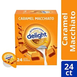 International Delight Caramel Macchiato Coffee Creamer Singles - 24 Count