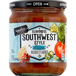 Signature Select Southwest Medium Salsa Jar - 16 Oz