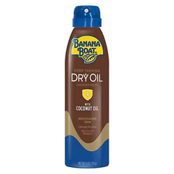 Banana Boat Deep Tanning Dry Oil Spf 4 Sunscreen Clear Spray - 6 Oz