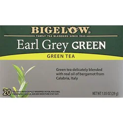 Bigelow Green Tea Earl Grey - 20 Count
