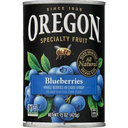 Oregon Fruit Products Blueberries In Light Syrup - 15 Oz