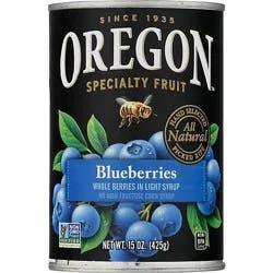 Oregon Fruit Products Blueberries In Light Syrup - 15 Oz