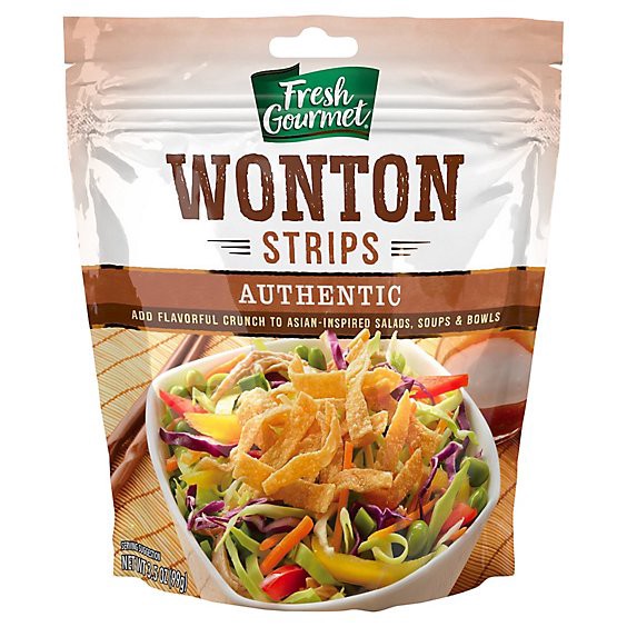 slide 1 of 1, Fresh Gourmet Wonton Strips Authentic - 3.5 Oz, 3.5 oz