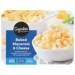 Signature Select Baked Macaroni And White Cheddar Cheese Entree - 28 Oz
