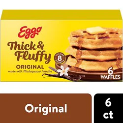 Eggo Thick And Fluffy Frozen Waffles Original Frozen Breakfast 6 Count - 11.6 Oz