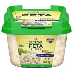 Athenos Traditional Crumbled Feta Cheese - 6 Oz