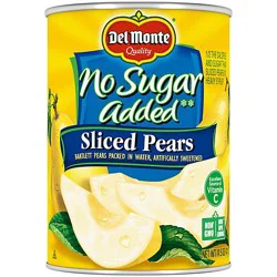 Del Monte No Sugar Added Sliced Bartlett Pears - 14.5 Oz
