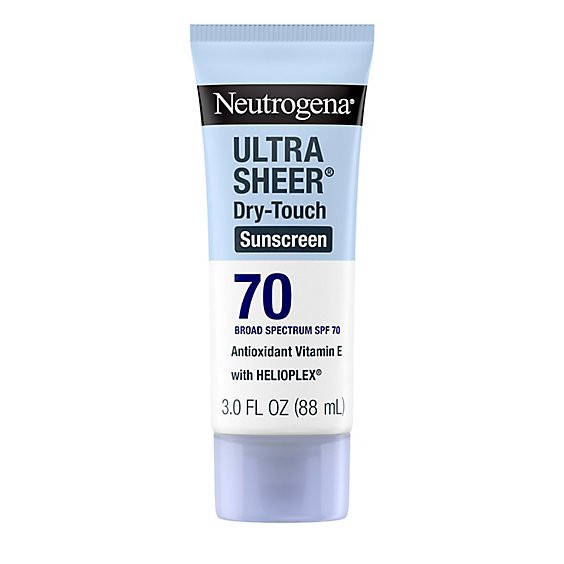 slide 1 of 7, Neutrogena Ultra Sheer Dry-Touch Spf 70 Sunscreen Lotion - 3 Fl. Oz., 3 fl oz
