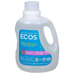 Ecos Laundry Detergent Liquid With Built In Fabric Softener 2x Lavender Jug - 100 Fl. Oz.