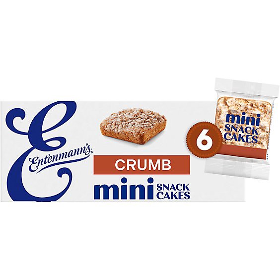 slide 1 of 1, Entenmann's Minis Crumb Snack Cakes - 12.25 Oz, 12.25 oz