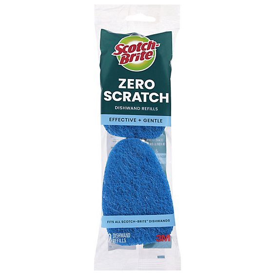 slide 1 of 1, Scotch-Brite Dishwand Scrubber Refills Non Scratch - 2 Count, 2 ct