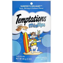 Temptations Mixups Surfers Delight Flavor Crunchy And Soft Adult Cat Treats - 3 Oz