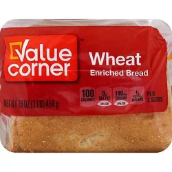 Value Corner Bread Wheat - 16 Oz