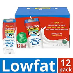 Horizon Organic Shelf-Stable 1% Lowfat Milk Boxes - 12-8 Fl. Oz.